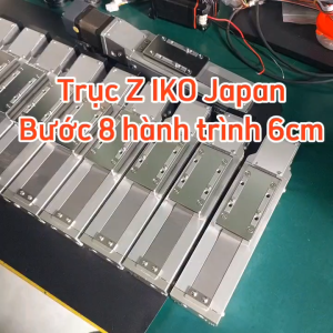 Trục Z Vitme ray trượt IKO Japan chế máy hàn cell hành trình 60mm bước 8