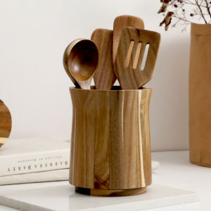 YUANSHANZHU | Wooden Cutlery and Utensil Storage Rack