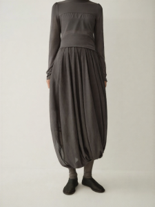 INSIS FEMME | Twisted and Combed Cotton Artistic Half Skirt