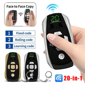 20 in 1 Universal Garage Door Remote Control Clone Multi Frequency 300-915MHz 433Mhz Key Duplicator Rechargeable Gate Controller