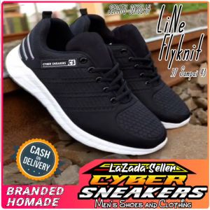 Sepatu Pria Wanita DEWASA Sneakers CyberLINE//CyberNEO Black Natural low