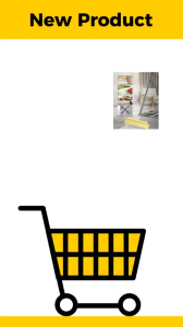 Krisbow Sikat Lantai Bergagang Panjang Putih Kuning Merah Dilengkapi Squeegee Untuk Menarik Mendorong Air