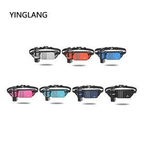 Running Waist Bag Waterproof Jogging Cycling Hiking Beg With Bottle Slot Large Capacity Outdoor Sports Belt Pouch