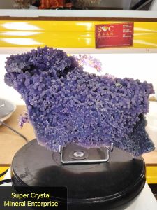 Natural Indonesia Collection Grape Agate Crystal Ornament GG02