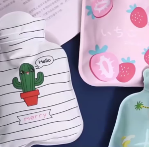 ​​Plush Cartoon Hot Water Bag Female Belly Dysmenorrhea Hot Water Bottle Bag