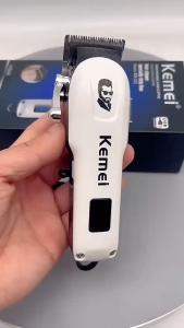 Kemei KM-232 Barber Professional Hair Clipper and Trimmer Kit for Men Rechargeable Hair Clippers Cordless Hair Cut Machine Hair Trimmer With LED Display