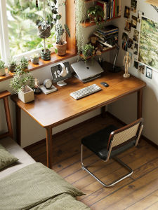 SAMEDREAM | Full Solid Wood Study Desk for Small Household
