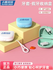 Hộp Đựng Răng Invisalign Di Động Của Mẹ Chồn Nhỏ Hộp Đựng Răng Giả Vệ Sinh Hộp Đựng Kẹp Răng Hộp Đựng Răng Giả Có Gương