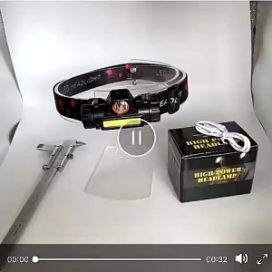 { NY ACC } Senter Kepala MiniHead Lamp LED COB Lampu Kepala Super Terang Headlamp USB