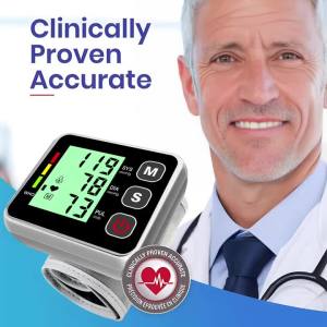 Wrist Blood Pressure Monitor - Digital Sphygmomanometer Tonometer & Tensiometro Accurate Blood Pressure Meter with LED Display