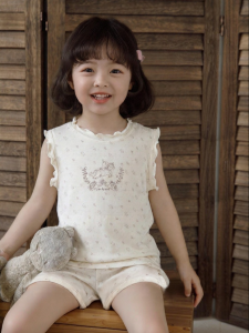 YOEHYAUL | Quần Áo Ngủ Trẻ Em Thoáng Khí Rộng Rãi Thoải Mái