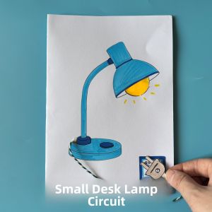 Creative DIY Paper Circuit Material Kit Lampshade Coloring for Primary School Kindergarten Children Science Experiment Toys