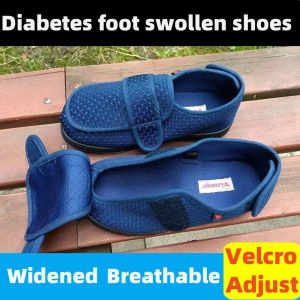 รองเท้าผ้าใบผู้ชาย รองเท้าสำหรับผู้ป่วยโรคเบาหวานรองเท้าพิเศษเท้าสำหรับผู้ชายและผู้หญิงรองเท้าขาบานแบบหลวมรองเท้าผู้สูงอายุใหญ่ฤดูใบไม้ผลิและรองเท้าฤดูร้อน
