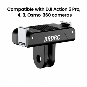 Magnetic Quick Release Adapter Base For DJI Action 6 5 4 3/OSMO NANO Stable Installation Two Claw Mount Adapter
