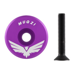 MUQZI | MUQZI Bike Headset Top Cap Aluminum 1-1/8 Inch Bike Headset Stem Cap with M6x30mm Bolt