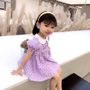 [ NEW Korean series - Dress Eoung Jung ] 1-4 Tahun | Dress Anak Perempuan Dress Bayi Perempuan Dress Pesta Flat Collar