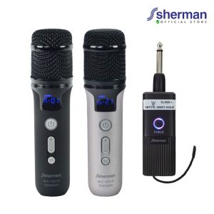 SHERMAN MIC-150+R ไมโครโฟนไร้สาย ไมค์ลอยชาร์ได้ ความถี่ UHF จูนได้ 40 Ch