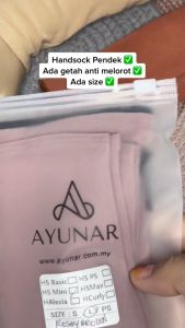 Ayunar - Handsock Simple MINI - Handsocks Muslimah anti melorot handsock pendek