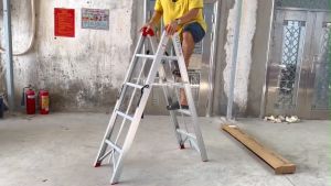 Thang Ghế Tay Vịn Gấp Gọn Cho Gia Đình  Bậc Thang Chắc Chắn Dễ Dàng Sử Dụng