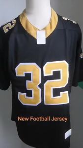 High quality embroidered jersey NFL rugby wear Jersey Saints 9 black Saints Drew Brees jersey