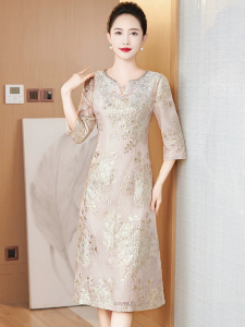 Elegant High Waist Qipao Dress Womens New 2025 Evening Gown Skirt ITMooSi Luxury Sensation Improved Version A-Line Midi Dress