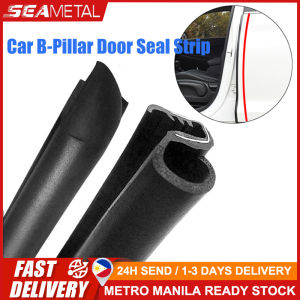 SEAMETAL Car Door Edge Rubber Sealing Strip B-Pillar Protection Sticker Front Door Sealer Car Door Edge Protector