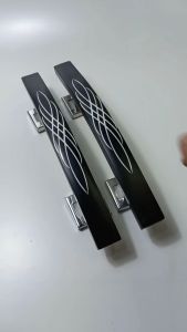 handle gagang tarikan pegangan pintu rumah panjang 33cm model montain hitam mt2 putih untuk pintu depan dan kamar model geser dan tarik