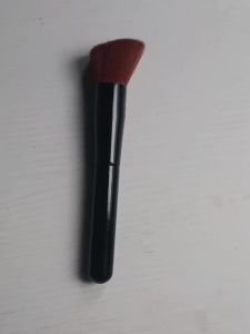 2PCS Makeup Tool SetFoundation Brush+Powder Pufffor Streak-Free Foundation&Setting PowderBlack Wooden handleMultifunctional
