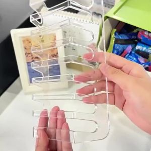 Desktop Phone And Tablet Stand Clear Acrylic Holder Multiple Device Charging Display Organizer Rack Multi Desk Office Storage