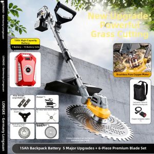 LONGKE | Electric High Power Handheld Weed Trimmer