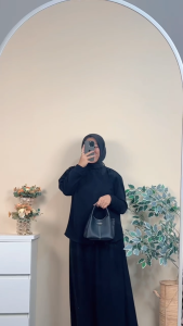 Aluna Oneset Rok Knit Premium - Setelan Baju & Rok Polos Wanita