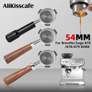 54mm Coffee Bottomless Portafilter Naked Fit Breville Sage Barista Express Machines 870 878 879 Espresso Accessory Barista Tool