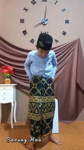 SARUNG ANAK INSTAN DENGAN KARET PINGGANG size S M L bahan katun