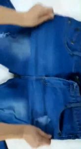 #667 30-40 Highwaist  August Jeans Ripped Design Bigsize Maong pants Strechable