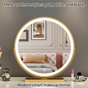 Large desktop HD makeup mirror with LED lights  specialized for luxury-style main bedroom