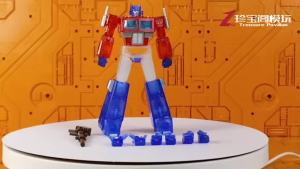 AULDEY Transformers AAE Serie G1 Optimus Prime Clear Color Limited Movable Action Figure Model Desktop Display Ornament Toy Gift