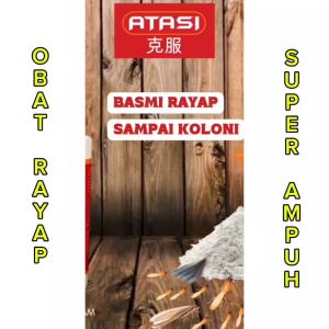 ATASI OBAT RAYAP ANTI RAYAP KAYU TANAH PEMBASMI RAYAP 50ML BUBUK TETER TERBAIK TERAMPUH
