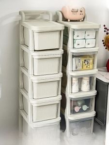 Mobile Multi-layer Storage Rack Drawer-style Stand Living Room Snack Storage Cabinet Home Use Practical Simple Design Heavy-duty