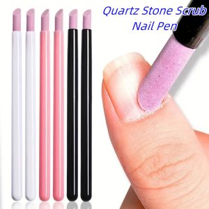 6Pcs/set Nails Art Quartz Grinding Pen Nail Cuticle File Dead Skin Remover UV Gel Polish Manicure Stick Files Accessories Nails