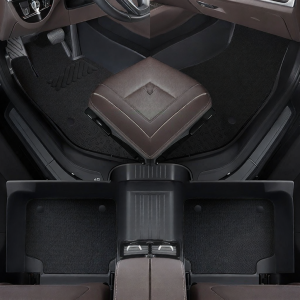 QUEES | Full Coverage Threshold Protective TPE Car Mats