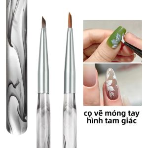 Bộ Cọ Vẽ Móng Hình Tam Giác - 1/2/4 Cái Dành Cho Vẽ Móng Nghệ Thuật Vẽ Đường Viền Kiểu Pháp Vẽ Hoa & Bướm Dụng Cụ Làm Móng Với Lông Nylon