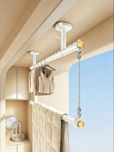 BIREN | Manual Balcony Indoor Clothes Rack Dual Layer