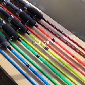 ของแท้ ราคาถูก ❗❗ คันตัน Ashino Butterfly 5 ฟุต 2 ท่อน โซลิด คาร์บอน Line wt. 5-10 lb เหมาะกับงานช่อน ชะโด Spinning