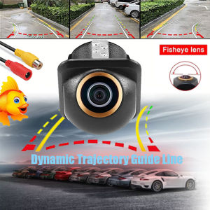 Dynamic Trajectory 170° Fisheye CCD Lens Backup Camera Full Color HD Car Rear View Universal with Smart Steering Guide Lines