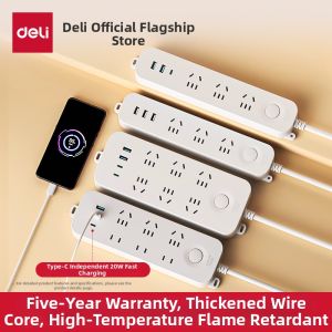deli | Fast Charging Multi-Port Power Strip for Home/Dorm Use