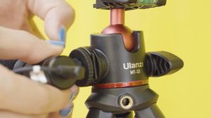 Ulanzi MT-33 Flexible Octopus Tripod with Double Cold Shoe Ball Head C-Clamp with Max 2kg / 11.8" Weight and Height ABS + TPR Rubber Legs and 2.36" to 3.33" Smartphone Size Compatibility | 2395
