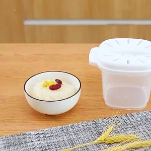 Food-Grade PP Microwave Rice Cooker Multifunctional Rice Washing and Draining Quick Cooking Lunch Box Suitable for Office Worker