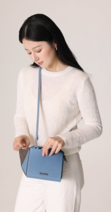 HuluBulu Pretty Geometric Boxy Crossbody Bag for Women EVA Hard Shell Waterproof Korean Style Mini Sling Purse