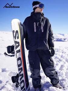 เสื้อแจ็คเก็ตสเก็ตบอร์ดสโนว์บอร์ดผู้หญิง NOWINSNOW 3L ระบายอากาศได้ดี ทนทานต่อการสึกหรอ ป้องกันลม ป้องกันน้ำ ระบายความชื้น
