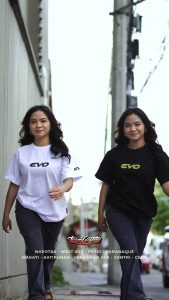 Evo Standard Cotton Tee - Color Black and White